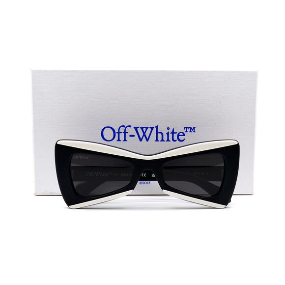 NEW! OFF-WHITE NASHVILLE OER1070 1007 BLACK/WHITE GREY AUTHENTIC SUNGLAS… - Picture 12 of 13